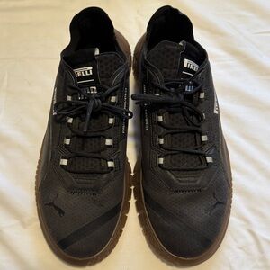 Puma Pirelli Black Sneakers with Brown Soles